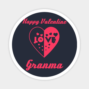 Heart in Love to Valentine Day Granma Magnet